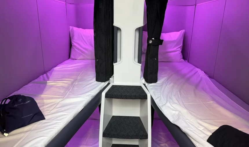 Bunk beds in the sky: Air New Zealand Skynest now on sale for $495