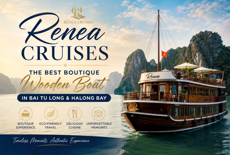 Renea Cruises The Best Boutique Wooden Boat in Bai Tu Long & Halong Bay